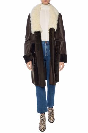 Coat with fur collar, zdjęcie 2 Coat with fur collar od Chloe